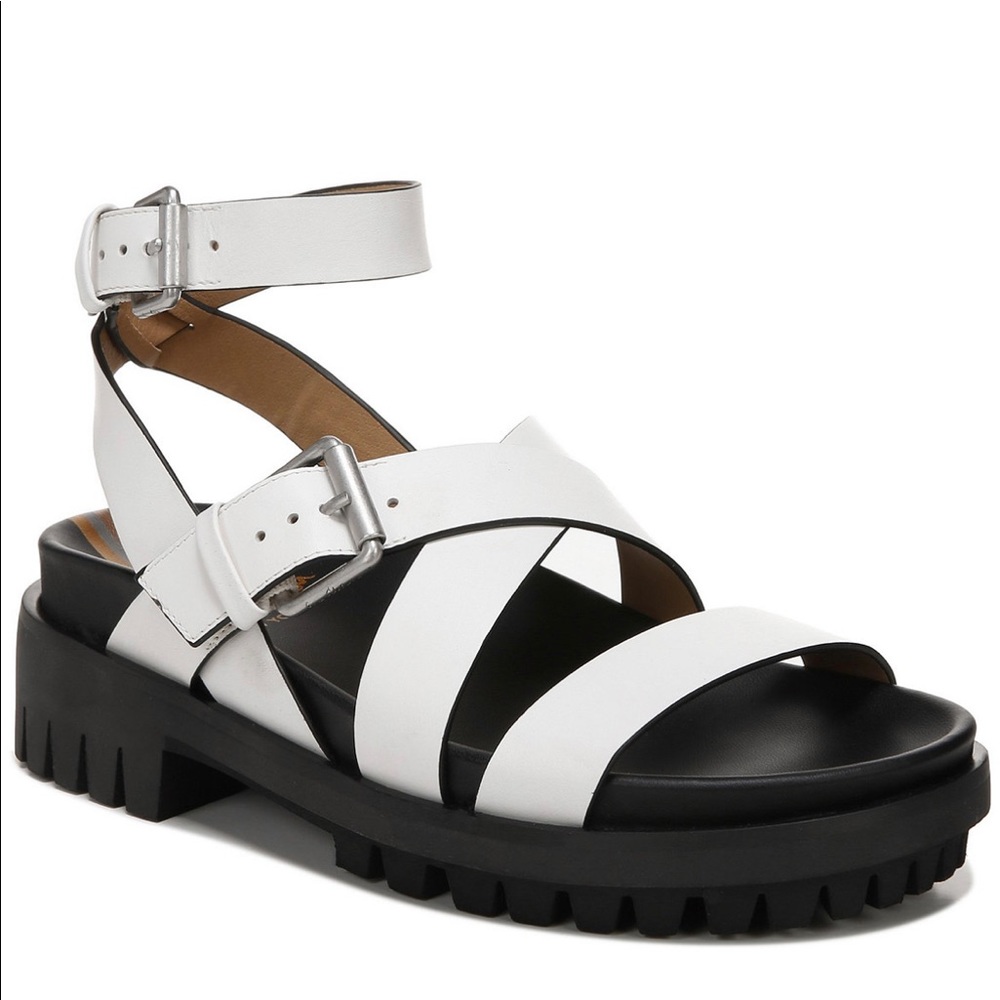 Sam Edelman Eleanora gladiator white strap sandals